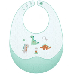 Babador em Silicone com Pega-Migalhas e Estojo Magic Dino Buba