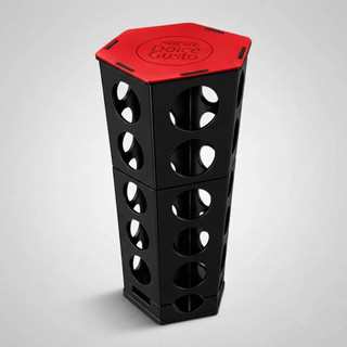 Porta Cápsulas Dolce Gusto 30 Cápsulas Organizador Torre Preto - Prático Moderno e funcional