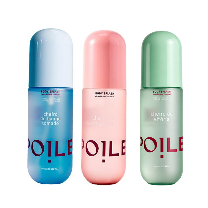 Kit 3 Body Splashes Femininos Autorais Viih Saudade Banho Tomado Vitória 200ml Spoiler