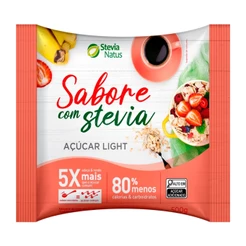 Açúcar Light Sabore com Stevia Adoça e Rende 5x mais Stevia Natus 500g