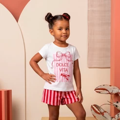 Conjunto Curto Verão Infantil Feminino
