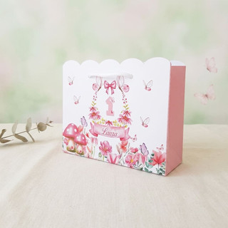 Sacolinha Personalizada Jardim Encantado / lembrancinha para aniversário Jardim Borboleta / Festa infantil / Sacolinhas
