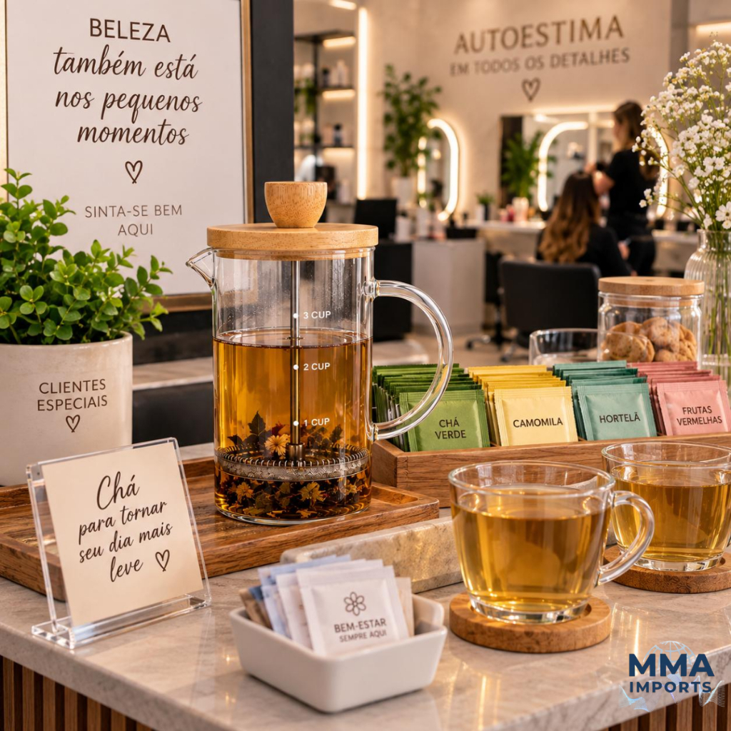 Cafeteira Com Prensa para Café Chá Vidro 600ml Tampa de Bambu Francesa