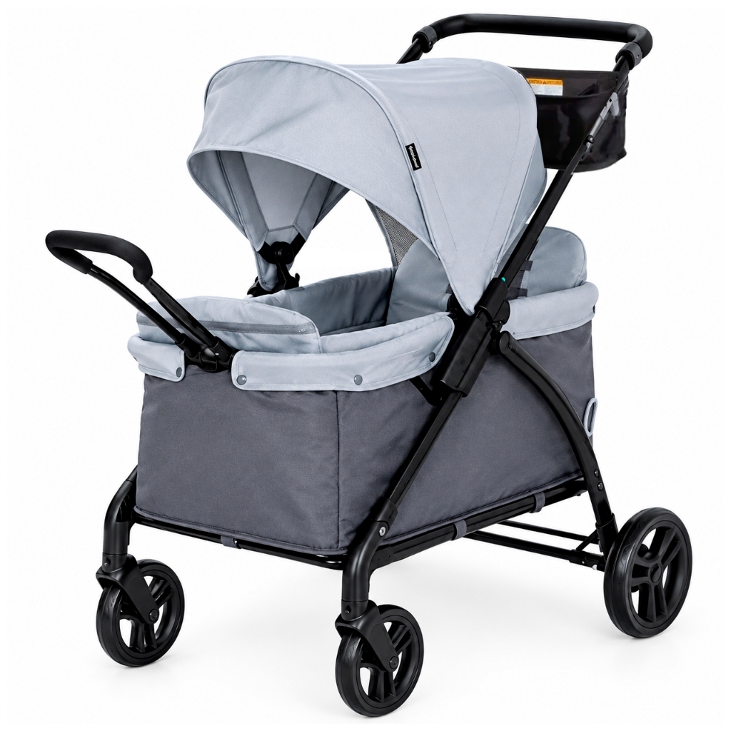 Carrinho de Bebê Passeio Expedition 2 Em 1 Com Capota Alça Retrátil Wagon - Baby Trend