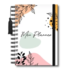 Agenda Planner Mensal Visão Mês Capa Dura 228 Páginas Planejamento Mensal Meu Planner 12 Meses