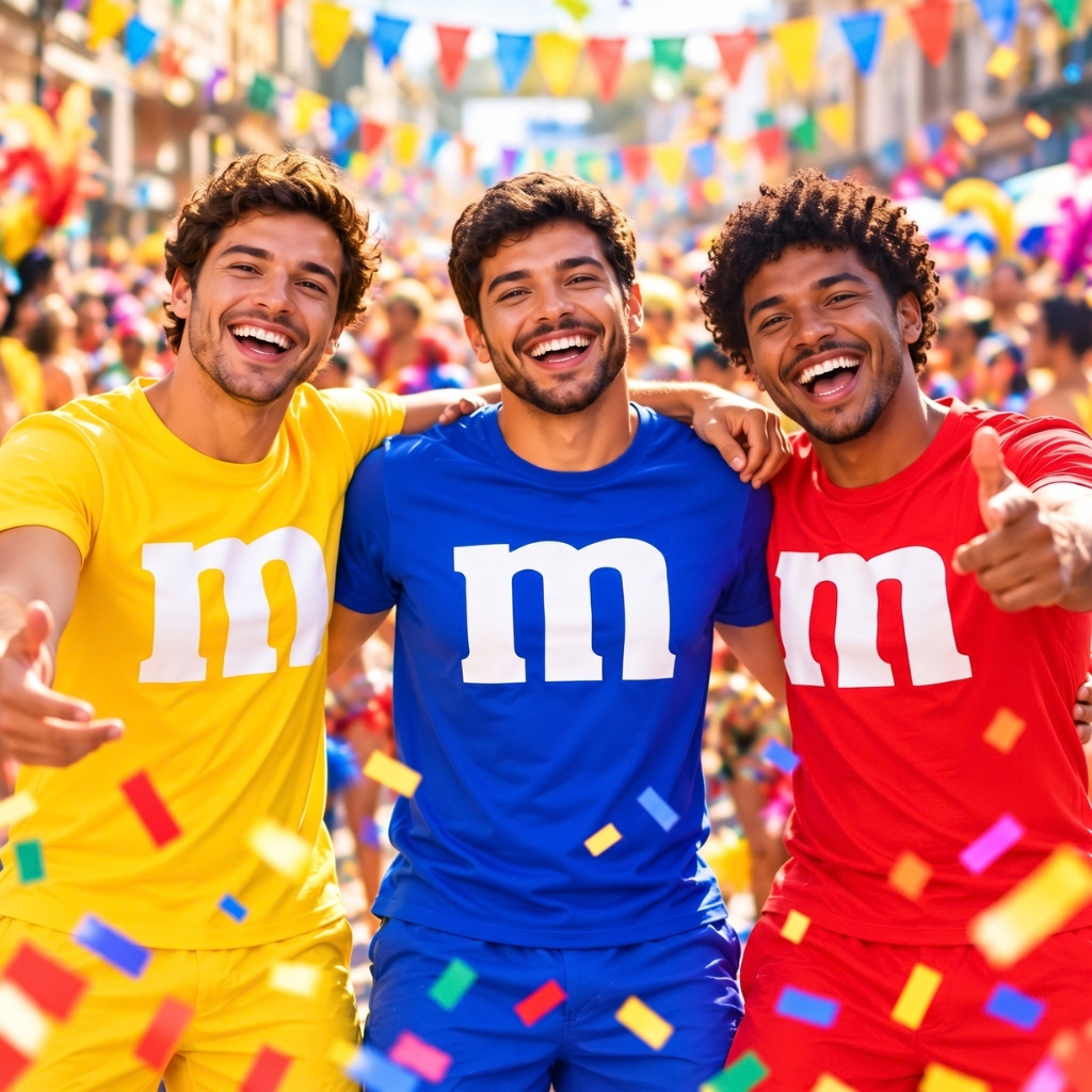 Camiseta M&M Unissex MM Carnaval Blusa Infantil Juvenil Adulta Aniversario Escola e Festas — imagem 2 de 2