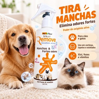 Tira Manchas E Fortes Odores Ambiente Com Cães E Gatos Antiodor enzimático - elimina bactéria de caixas de areia gatos