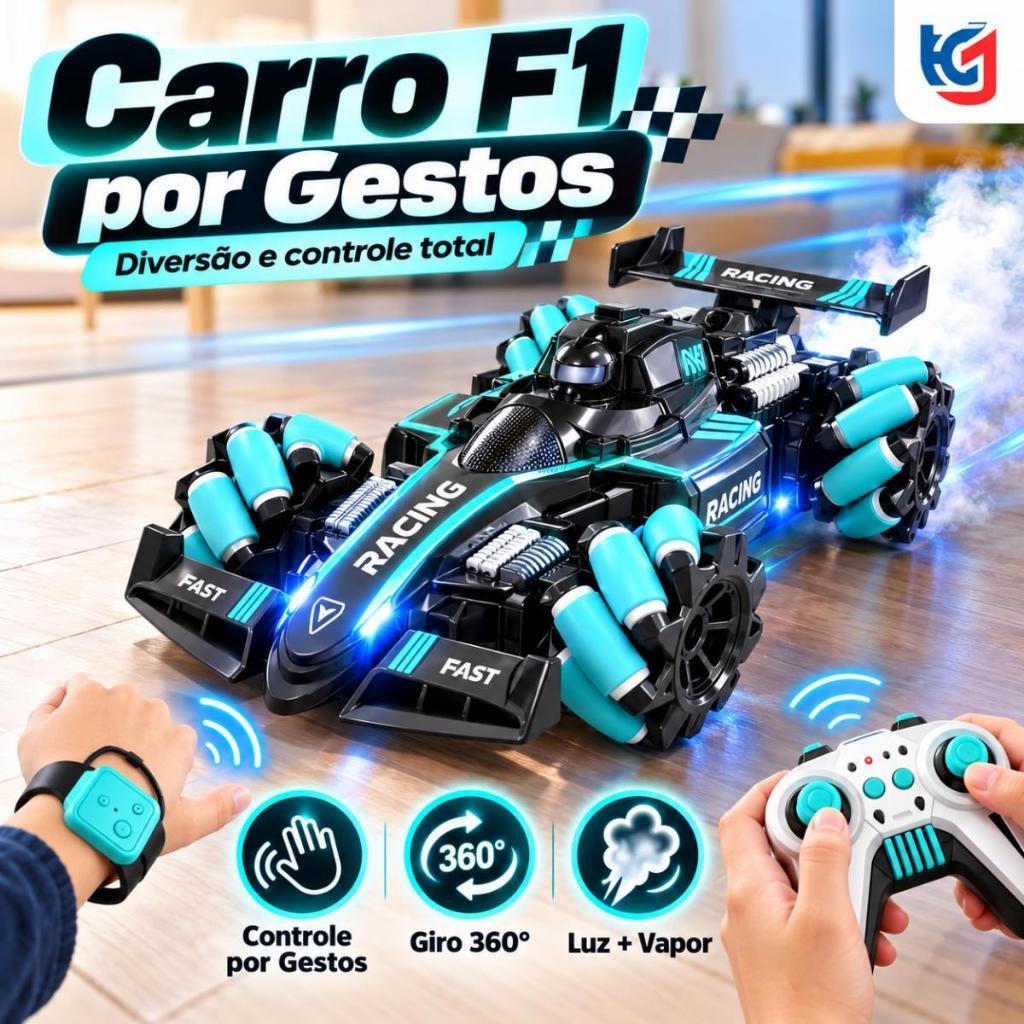 F1 Remote Control Drift Car And Clock 360 Remote Control Car° With Drift, Smoke And Lights