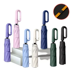 Guarda Chuva Automático Portátil À Prova Vento UV Resistente e Protetor Solar Grande Dobrável Colorido