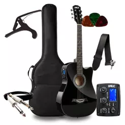 Violão Elétrico Batuc BS100 Iniciante Cutaway Aço Acessórios Completo