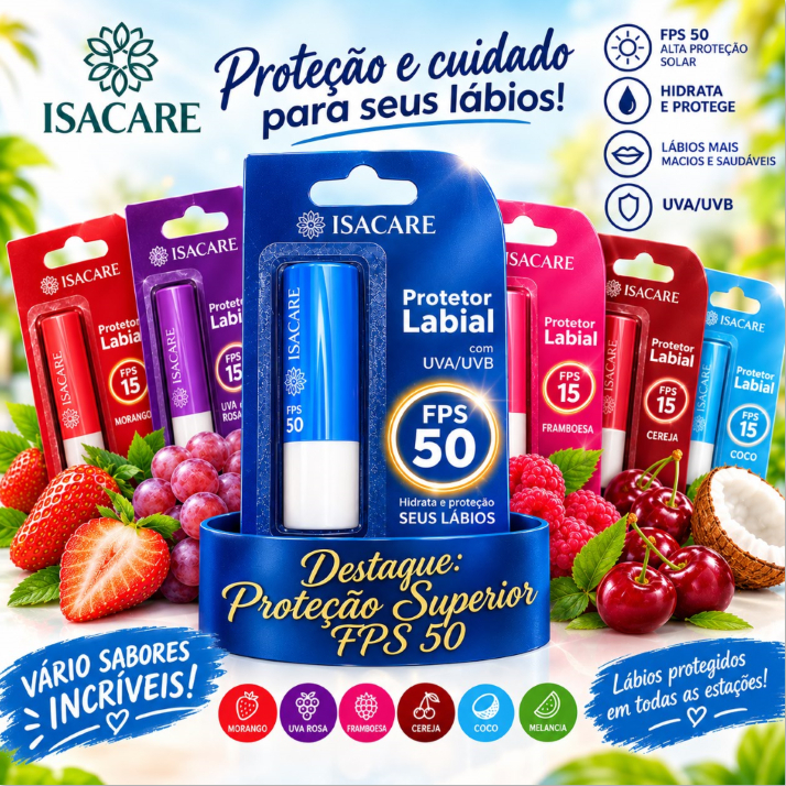 Protetor Labial Frutas FPS 50