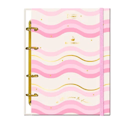 Caderno Colegial Argolado Capa Dura 80 Fls Daydream - CADERSIL Cor:Rosa