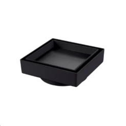 Ralo Oculto Invisível 10x10 Inteligente Preto para Piso e Porcelanato