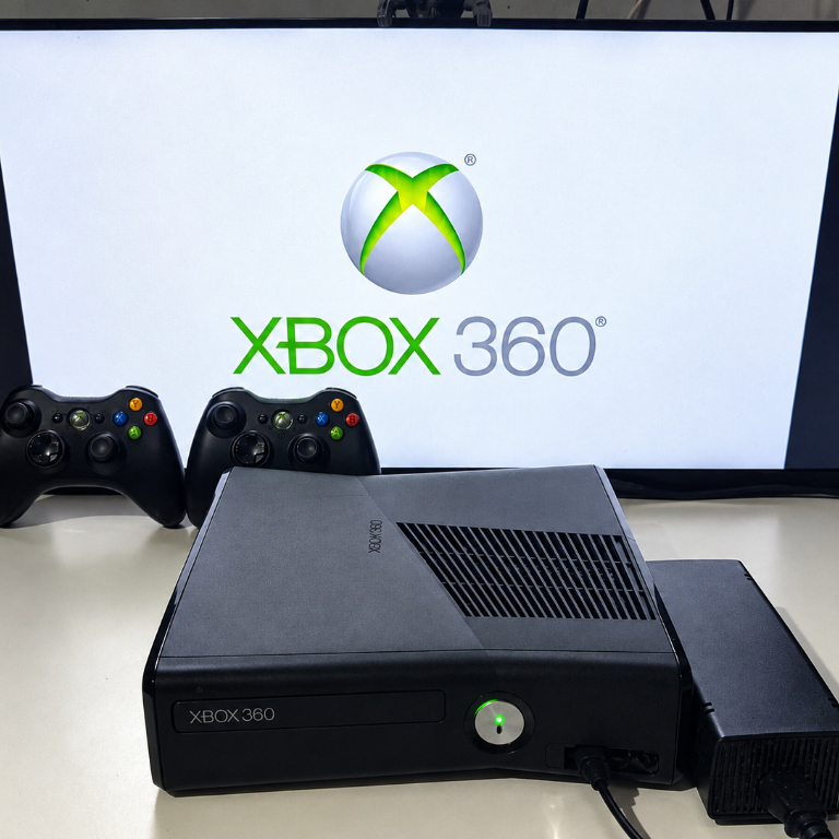 Xbox 360 500GB Configurado (Não Precisa De CDs) Configurado (Só Ligar e Jogar) - Console Usado, Controle com Fio e Fonte