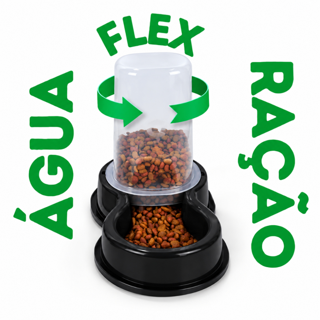 Comedouro Ração Bebedouro Automático Flex 1.5L Cachorro Gato Cães Cachorro Coelho Acessório Cão Rosa