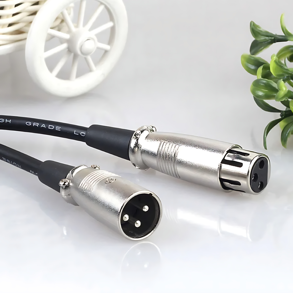 Cabo Xlr Xlr 3m Profissional Som Estúdio Microfone E Mesa Áudio Limpo