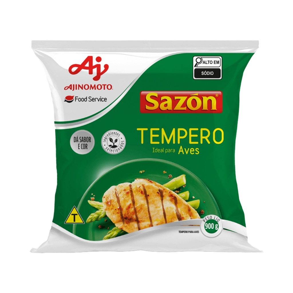 Tempero SAZÓN® Profissional Aves 900g - Realça o Sabor - Ideal para Frango, Assados e Grelhados