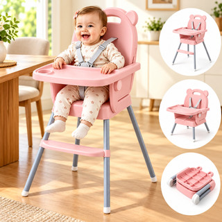 Cadeira De Alimentação Portátil Bebê Multifuncional Baby Seggura cadeirão Ajustável Removível e lavável P19