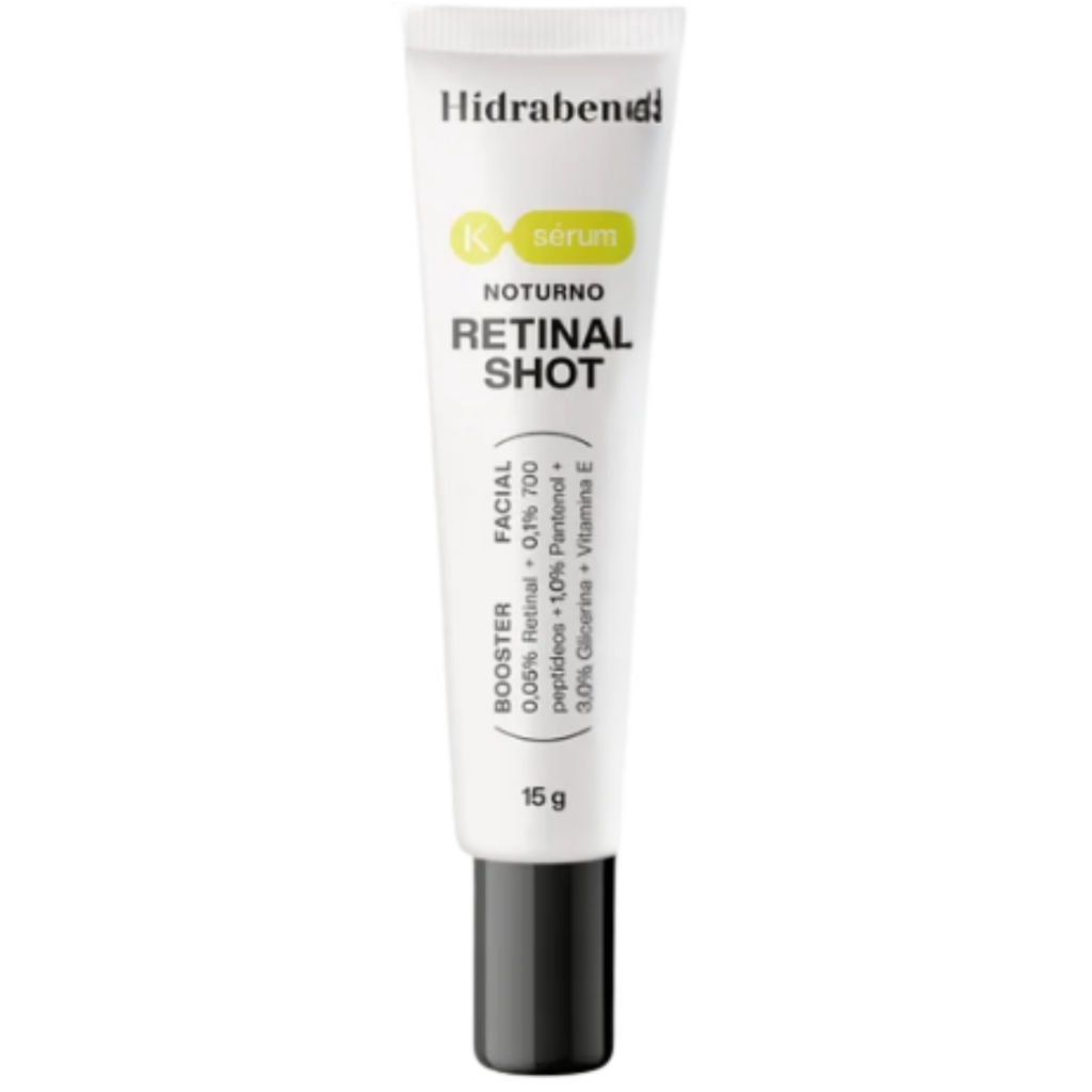 Hidrabene K-Sérum Noturno Retinal Shot Booster Facial Antissinais com Peptídeos e Pantenol 15g