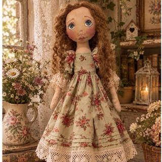 Boneca de pano Artesanal /Decoraçao/Boneca vintage/Dolls