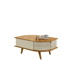 Mesa de Centro Indianápolis 90 cm Para Sala Madetec