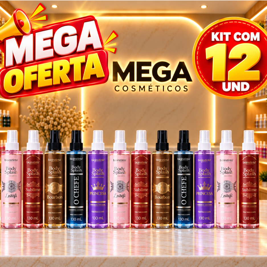 ✨ Kit Body Splash Bio Instinto novas fragrancias– Perfume Corporal 130ml – Frescor & Sedução 💖 ESCOLHA SEU KIT!