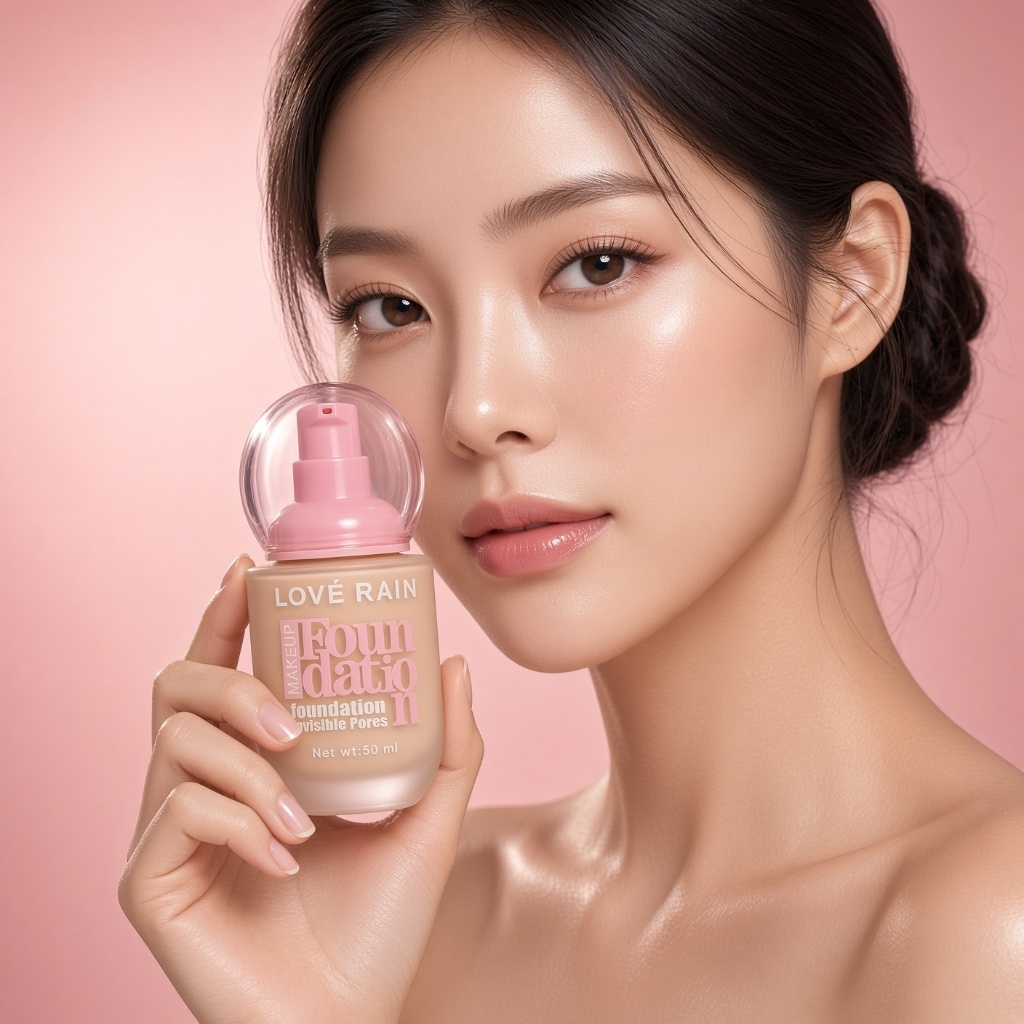 Base Líquida Love Rain Matte Longa Duração Textura Premium 50 ML Nova Embalagem
