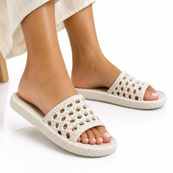 Chinelo Slide de Dedo Rasteira Redinha Lindas Cores Feminino Lançamento 2026 Macio Leve Confortável Antiderrapante !