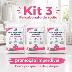 Percarbonato de Sódio 3kg – Tira Manchas com Oxigênio Ativo para Roupas para revenda Preço incomparável para revenda