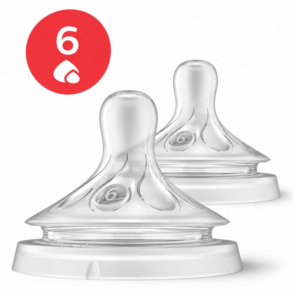 Bico Mamadeira Philips Avent T6 Pétala 3.0 6m+ 2 Unidades