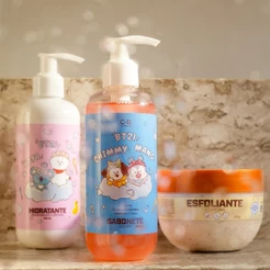 BT21 KIT SPA CORPORAL ( SABONETE LIQUIDO + ESFOLIANTE + HIDRATANTE )