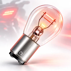 Lâmpada Freio Moto Honda CG Titan Fan Biz Bros XRE Yamaha Fazer 12V 215W 2 Polos 35506-BF0-CG02