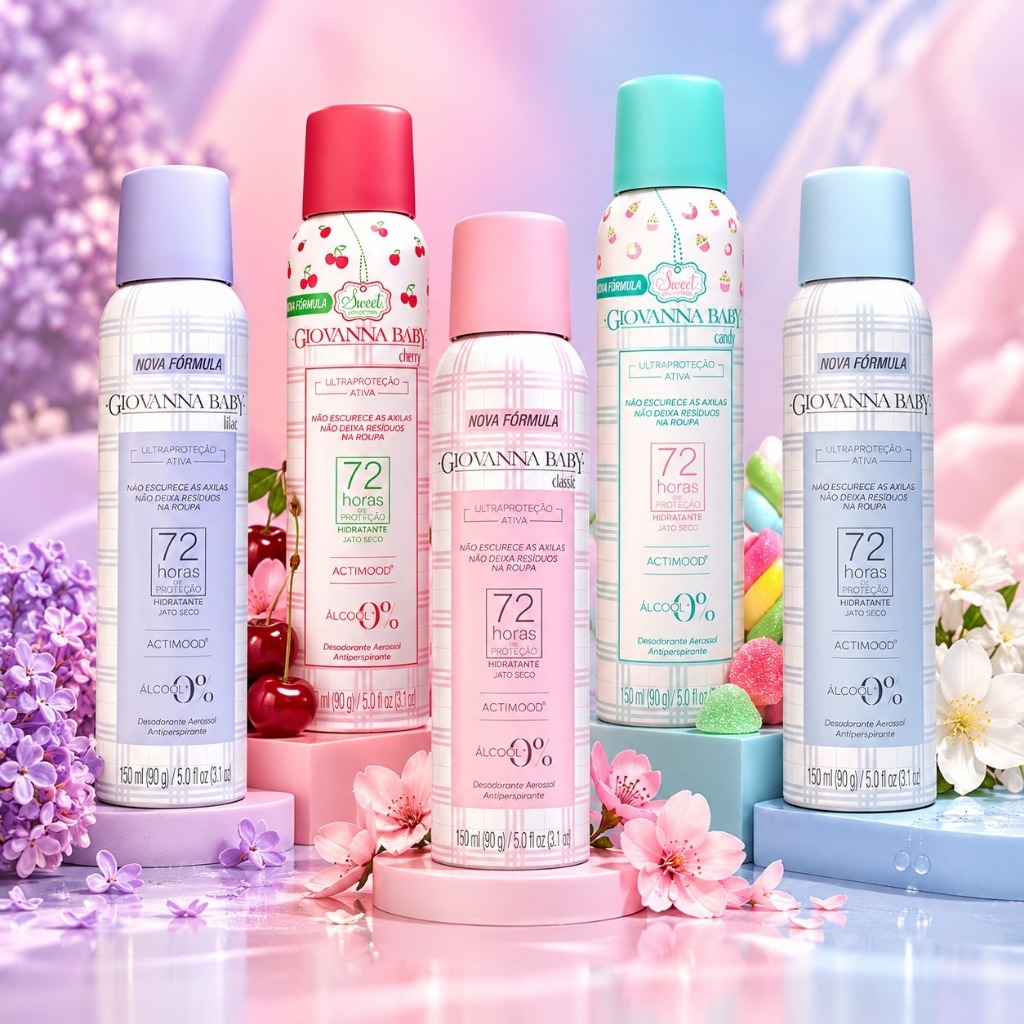 Desodorante Aerossol Giovanna Baby 72hs 150ml
