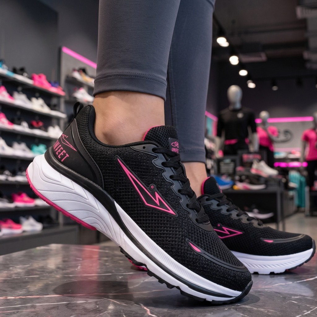 Tênis Esportivo Feminino e Masculino Respirável Leve Amortecedor Confortável Para Caminhada Academia
