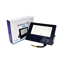 Kit 2 un Refletor 100w Projetor Led Branco Frio Slim Holofote Bivolt Prova Dágua 6500k mini