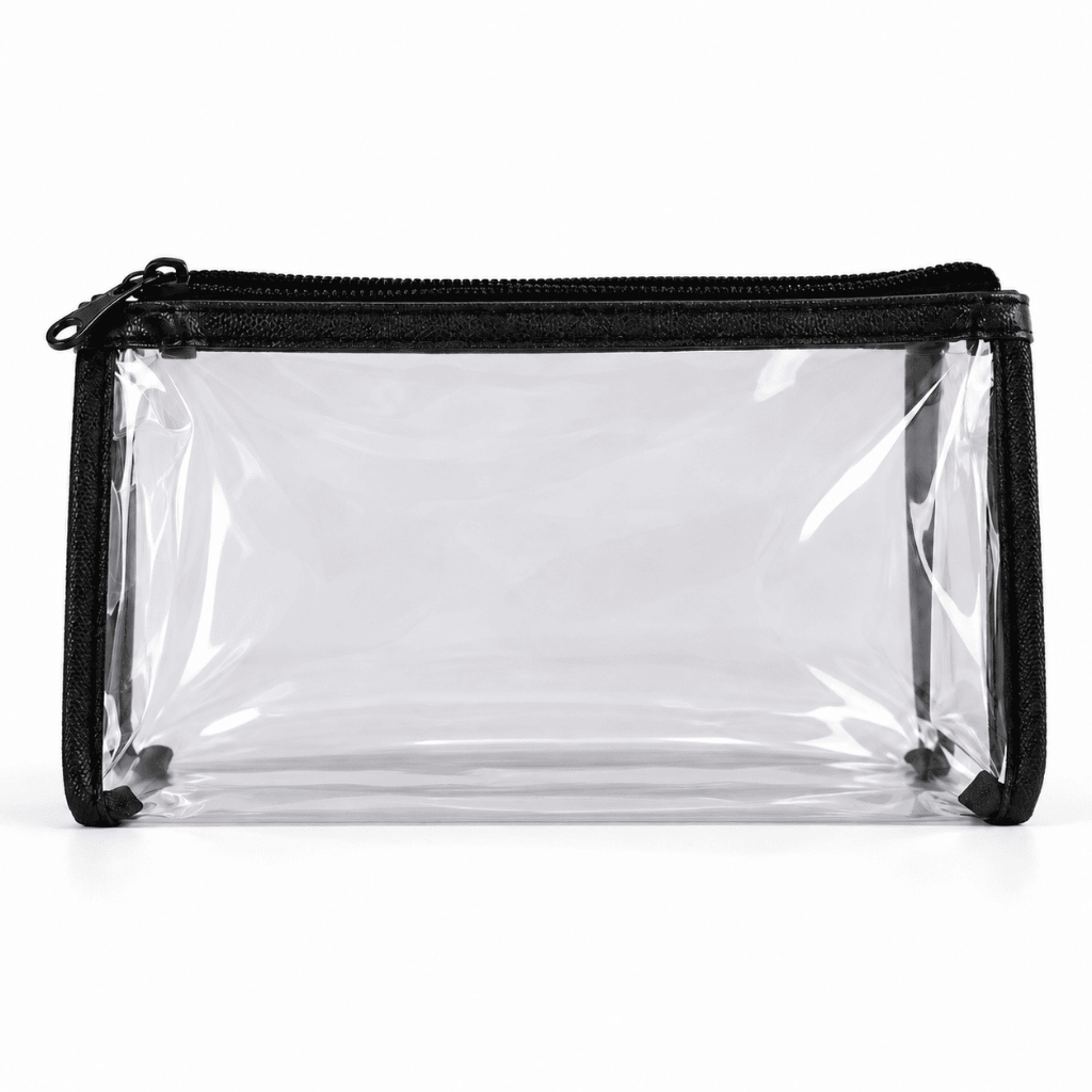 Necessaire Transparente PVC de Viagem Maquiagem Estojo Organizador Higiene Bolsa com Zíper Tamanhos P M G CHEF D