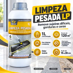 Limpeza Pesada LP Pisoclean 1L Para Porcelanato e Pisos