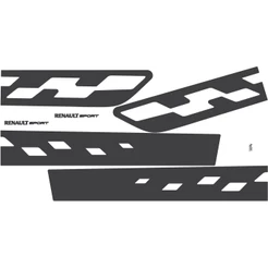Adesivos Renault Kit Faixa Lateral Sandero Sport NP290