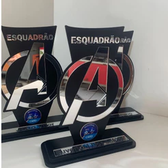 Troféu Personalizado 25cm MDF + Acrílico | Premiação Esportiva, Eventos e Empresas