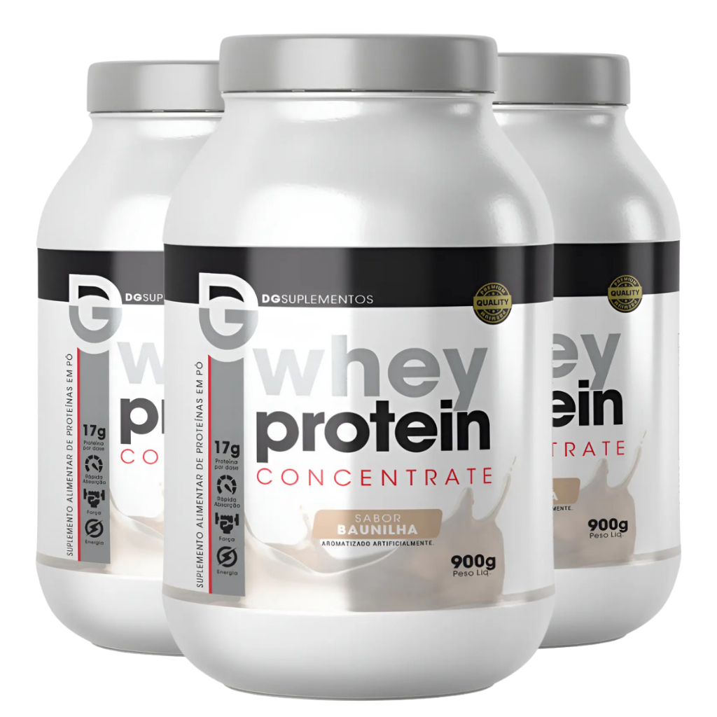 Kit 3x Whey Protein Concentrate 900g - DG Labs