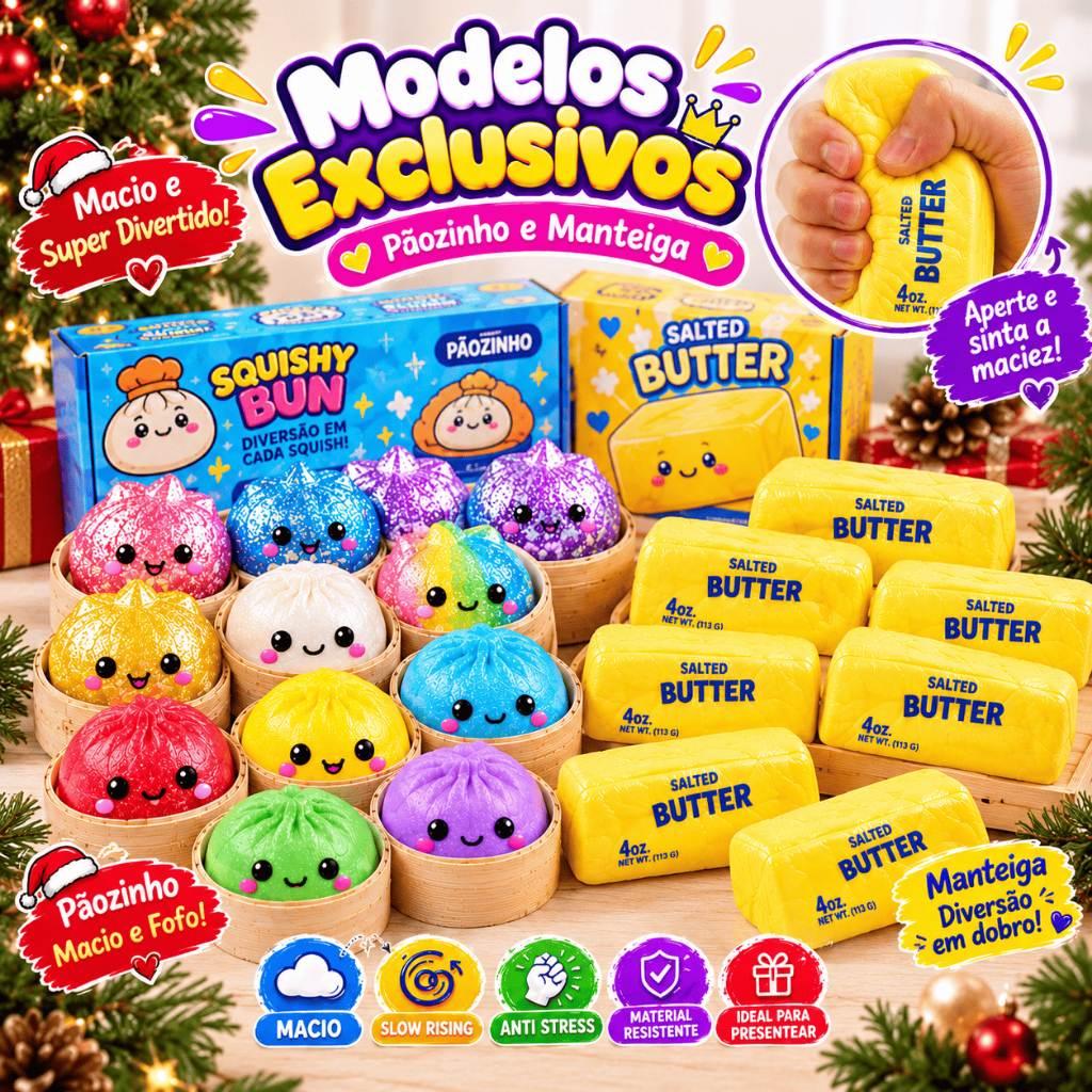 Squishy Dumpling Pãozinho Baozi 8,5cm Antiestresse Sensorial Fidget Toy Macio Brinquedo De Apertar