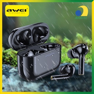 Fone de Ouvido Bluetooth Sem Fio Awei T29 TWS Estéreo Som HD com Microfone Controle Touch para Música e Jogos Original
