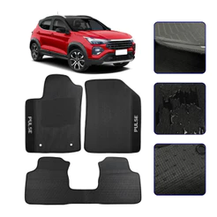 Jogo de Tapete Emborrachado Carpete Para Pulse Todos os Anos Kit Automotivo Premium