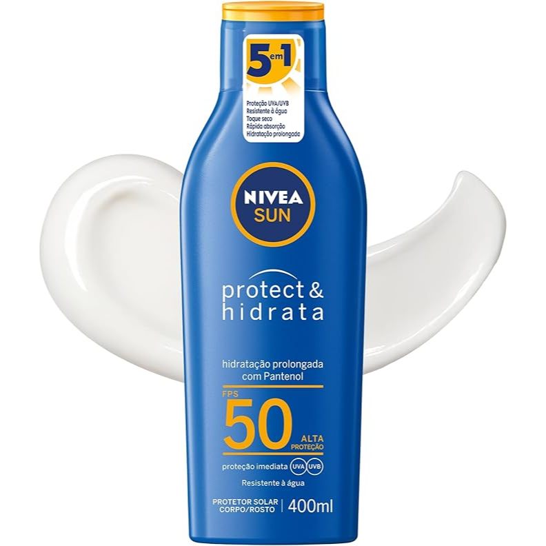 Nivea Sun Protect & Hidrata Fps 50 - Protetor Solar 200ml - 400ML Val 2027