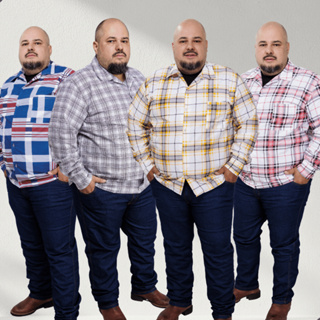 Kit 4 Camisa Xadrez Masculina Plus Algodão Manga Longa Cowboy Rodeio em Oferta na Shopee
