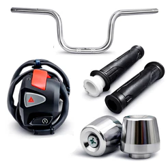 Kit Completo Guidão Honda Cg Cargo + Punho De Partida Cb 500 + Peso Pcx + Manopla Com Roldana Cg Titan Fan Cargo 160
