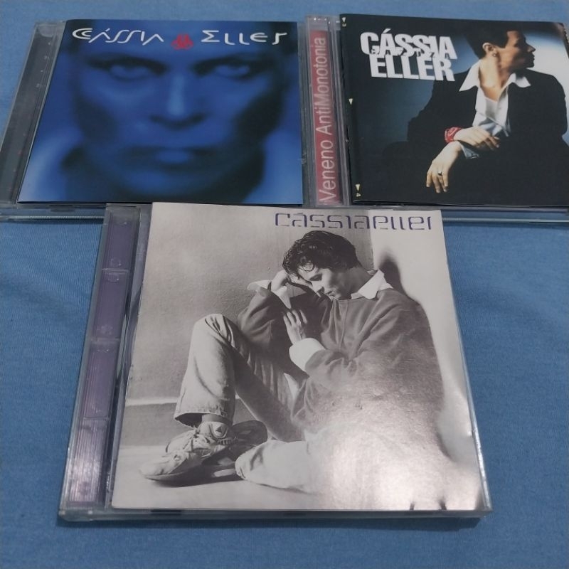 Lote 3 CDs Cássia Eller - Veneno Vivo, Anti Monotonia, Cássia Eller