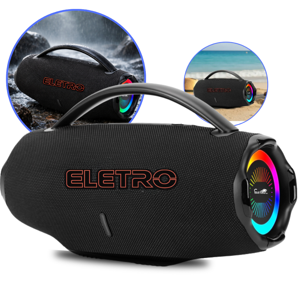 Caixa De Som Super Potente 500w Bluetooth Graves Bass Bosst Com Alça Subwoofer Potatil Bombox Grande Portatil 110V/220V