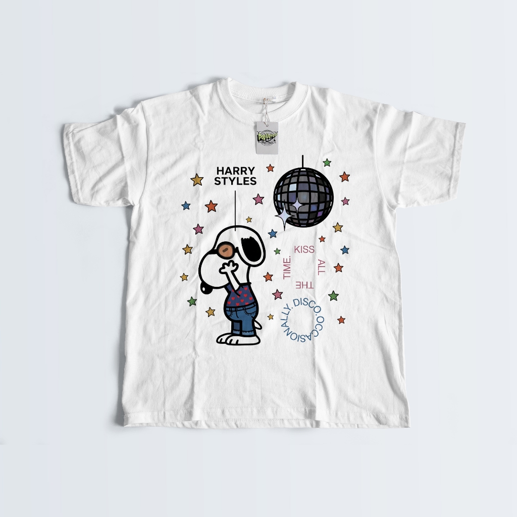 CAMISETA - HARRY STYLES -  KISS ALL THE TIME DISCO OCCASIONALLY - TOGETHER TOGETHER TOUR - 100% ALGODÃO  + BRINDES