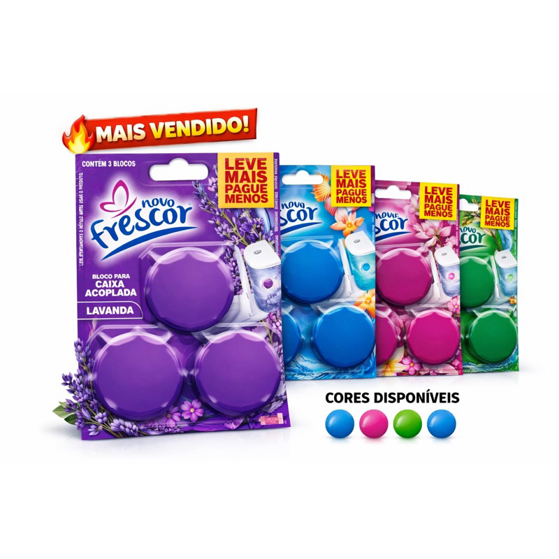 kit Bloco Sanitário para Caixa Acoplada Novo Frescor – Leve Mais Pague Menos pronta entrega